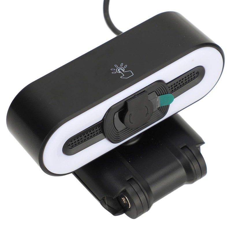 Webcam with Light, 4K Webcam Computer Camera, USB Camera with