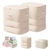Ultra Space Saving Self Compression Organizer, 3-Layer Zipper Large Capacity