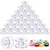 Timgle 400 Pcs Plastic Class 15 Bobbins Bulk Compatible with