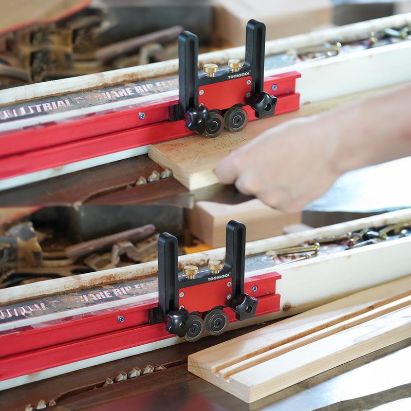 TOOLCOOL Updated Bearing Roller Featherboards Feather Boards for Table Saw
