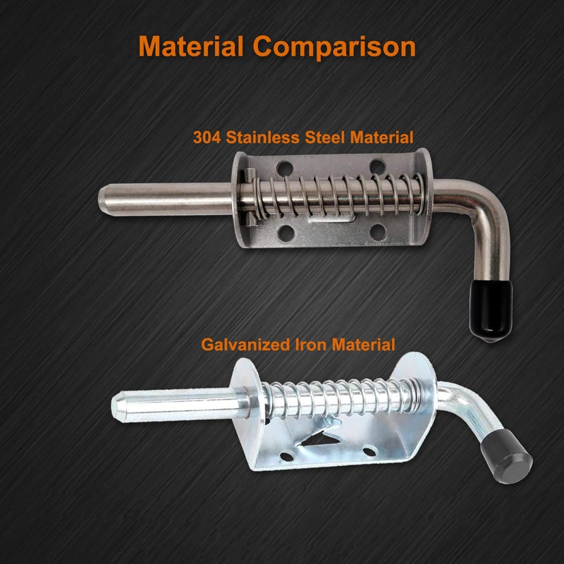 AeKeatDa 6 Pack 304 Steel 5 Inch（128MM） Spring Pin Latch