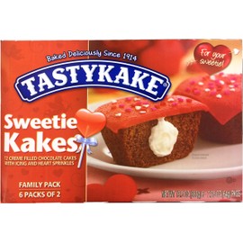 Tastykake Buttercream Filled Iced Cupcakes, (2 Family Pack Boxes)