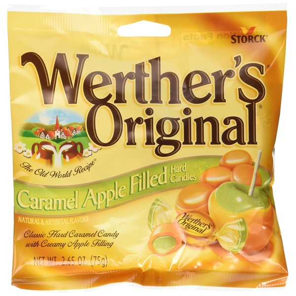 Werthers Original Caramel Apple Filled Hard Candies PACK of 3