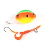 FLADEN Floating 2-Hook Flatfish Rig with Boom, Lead-Free Weight in 80 g, 100 g and 130 g, with Spinner Blades and Attractors (100 g - Parrot)