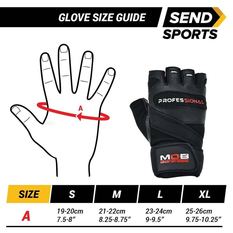 Send Sports Make or Break Professional Training Gym Gloves, GYM