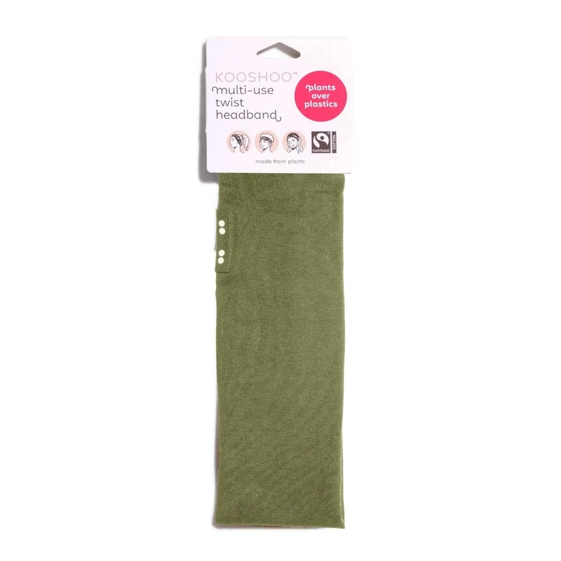 Kooshoo Organic Twist Headband, Pink Mist
