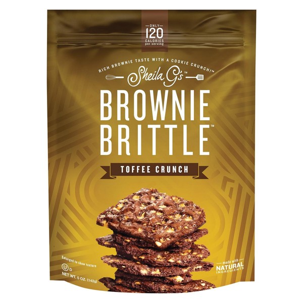 Sheila G Toffee Crunch Brownie Brittle, 5 Ounce - 12 per case.