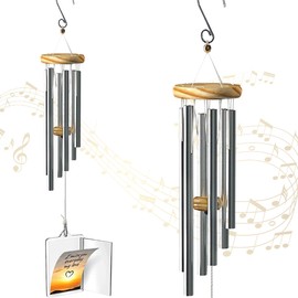 Tranquility Living Memorial Wind Chimes- 30" Sympathy Wind Chimes for Loss of Loved one- Best Sympathy Bereavement Gift- Large Wind Chimes Decoration for Backyard, Garden and Home Décor