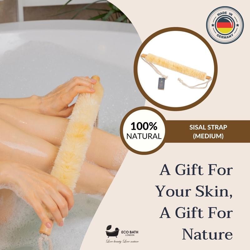 Eco Bath London Natural Sisal Body Strap - Premium Exfoliating