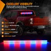 Nilight 144LED Traffic Advisor Strobe Light Bar with Controller Red