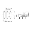 QCAA Traditional Large Oval Turn Cabinet Latch, Solid Brass, 2",