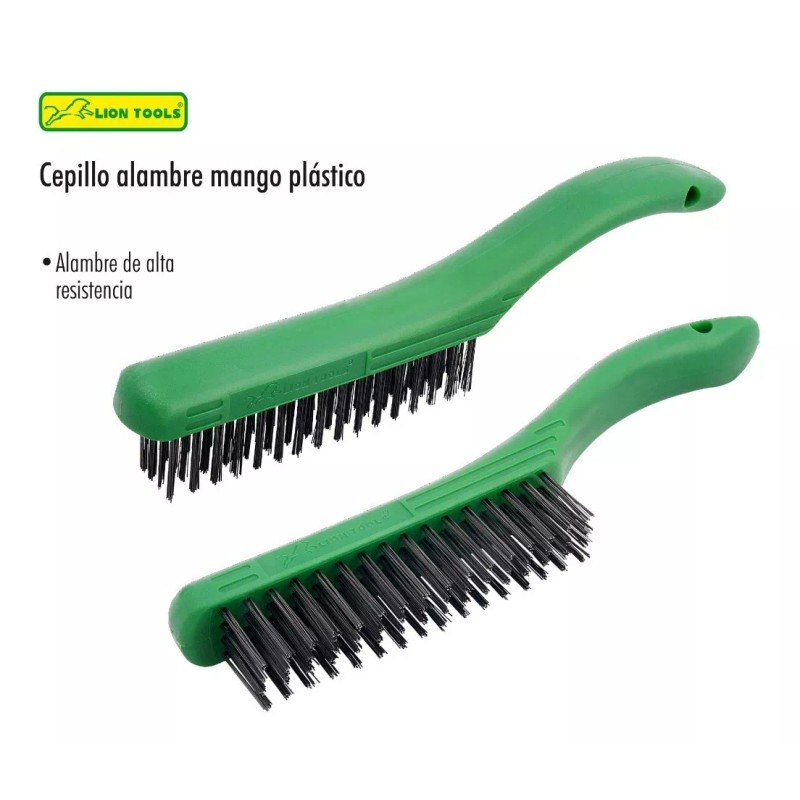 Lion Tools Cepillo De Alambre Cerdas Plastico Resistente Lion Tools