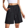 EBANKU Women's Running Shorts Black