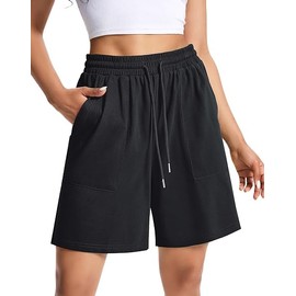 EBANKU Women's Running Shorts Black