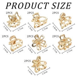 14 Pieces Metal Hairpins, Simple Hairpins, Mini Hairpins, Women'S Hair Accessories, Non-Slip Hairpins, Ele Hairpins