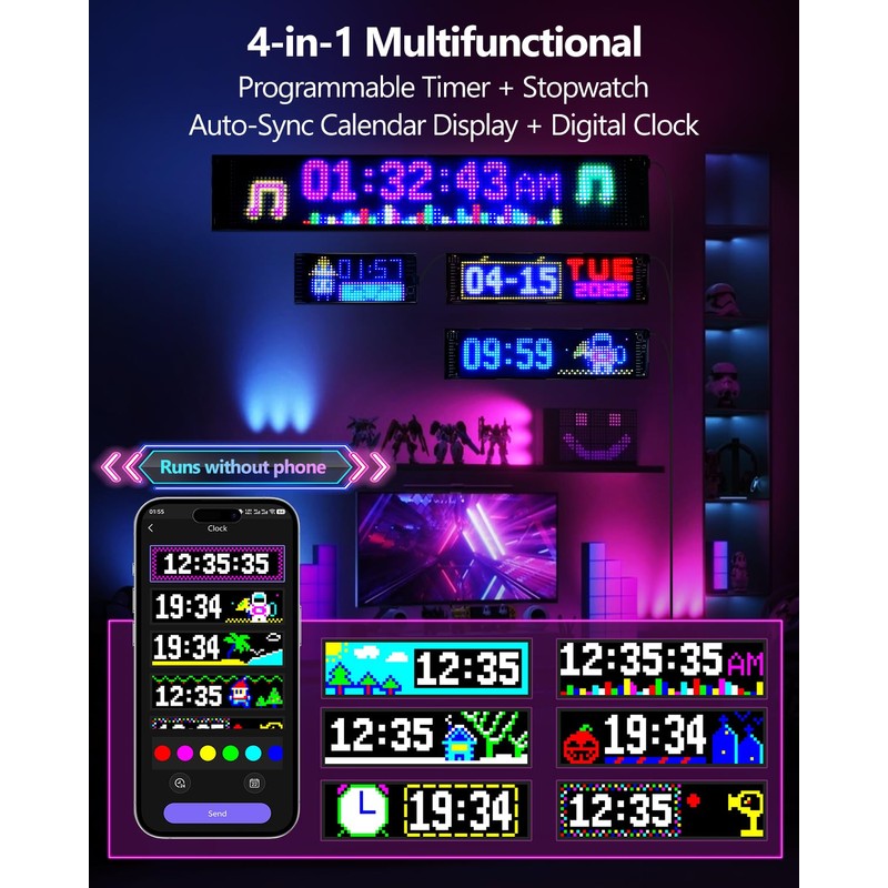 Multifunctional Bright 2PCS Devil Eyes for Cars Windshield - 19in