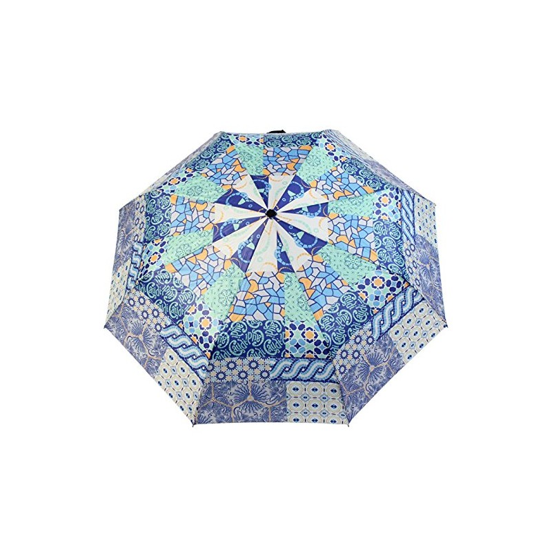 Gaudi Umbrella Automatic Pocket Umbrella Stable Storm Proof Mini Patchwork