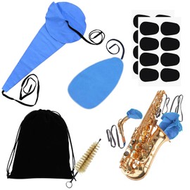 TYXHXTF Saxophone Cleaning Care Kit, Saxophon Reinigungstuch, Mundstückkissen, Klarinette Reinigungstuch, Reinigungstupfer, für Flöte und Holzblasinstrumente