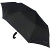 Pierre Cardin Black Designer umbrella, Plastic hook black handle, auto