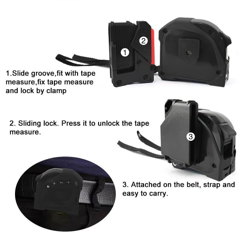 KALEA-INFORMATIQUE 5M wide tape measure with built-in laser rangefinder with