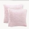 ZYFZCLBL Faux Fur Cushion Cover, Square Solid Cushion Pillowcase Decorative
