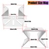 CTXSumTec 2-Pack Heavy-Duty Corner Security Camera Bracket - Weatherproof White