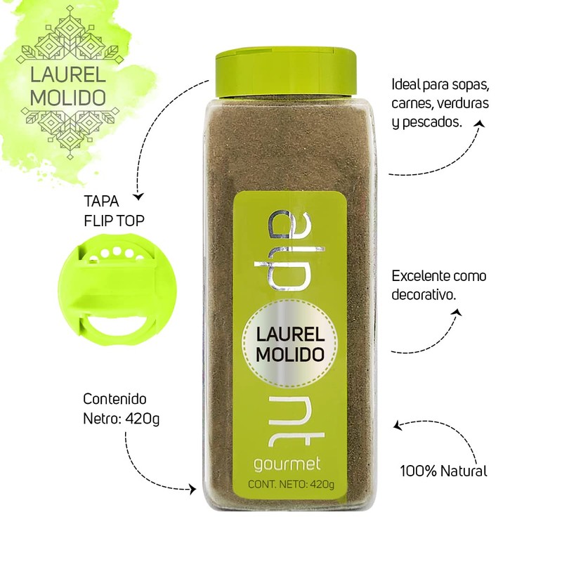 ALPONT GOURMET Laurel Molido, 420 g