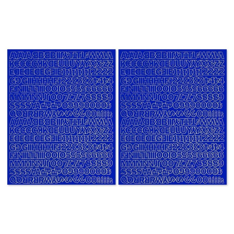 Graphic Products Duro 1/2-Inch Gothic Vinyl Letters and Numbers Set