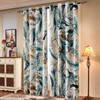 subrtex Printed Curtains Room Darkening for Bedroom Living Room Kids Room Dining Room Valance Colorful Window Drapes 2 Panel Set (52'' x 95'', Blue)