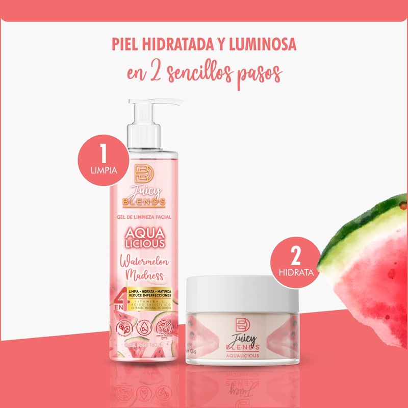 Blends Juicy Gel Hidratante Facial 4 en 1 Watermelon Madness