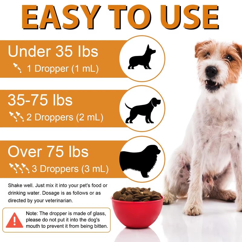 Quercetin for Dogs - Allergy Relief Support - Liquid Drops