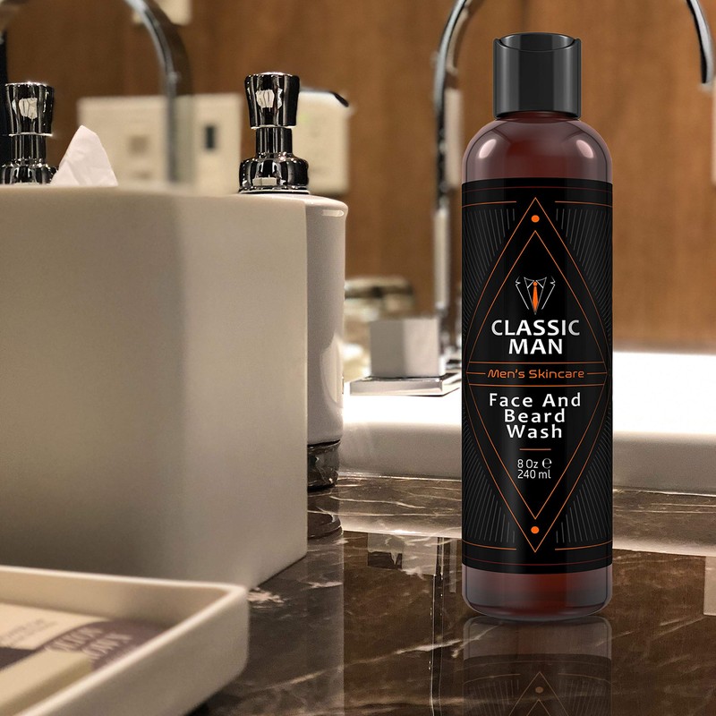 Classic Man Face and Beard Wash - 8oz