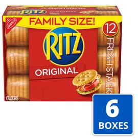 RITZ Fresh Stacks Original Crackers, Family Size, 6 - 17.8 oz Boxes