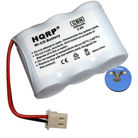 HQRP Phone Battery Compatible with AT&T/Lucent EL41108, EL41208, EL42108 Cordless Telephone Plus Coaster