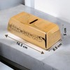 MIJOMA Money Box with Lock - Gold Bar Design, Ceramic,