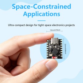 ESP32-C3 Super Mini Development Board 5PCS, ESP32 C3 Mini WiFi Bluetooth 5.0, 160MHz RISC-V ESP32C3 IoT Board, ESP32-C3 Supermini for Arduino, MicroPython, Smart Home & Wireless Projects (style1)