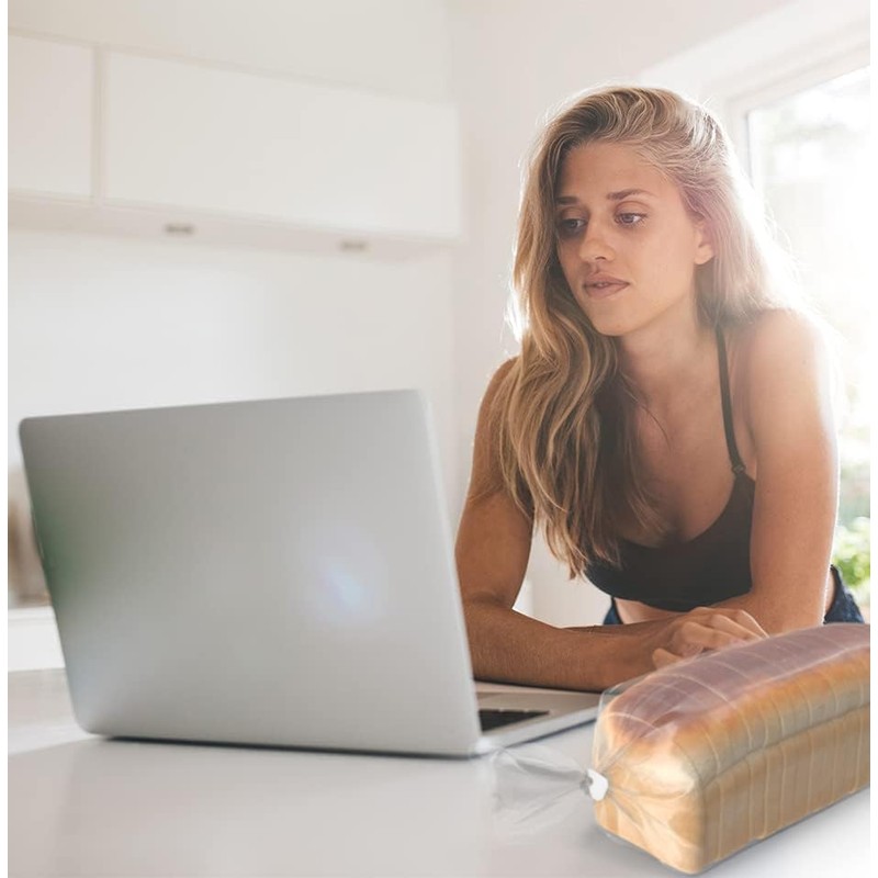 MT Products White Plastic Bread Clips 7/8" x 1 1/8"