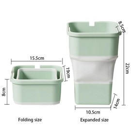 Foldable Trash Can,Rubbish Storage Box,Mini Trash Can,Paper Basket,Small Trash Can,for The Car,Used to Place Garbage and Paper Scraps on The Car, Which is Convenient and Lightweight