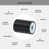 sourcing map 4Pcs 20 x 30mm M6 Thread Female Rubber
