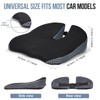 Ajiteogy Car Seat Cushion, Memory Foam Car Wedge Seat Cushion