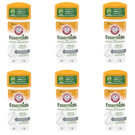 Arm & Hammer Essentials Solid Deodorant, Unscented,2.5 oz, 6 Count