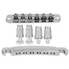 Electric Guitar Bridge Full Set 12 String Zinc Alloy Silver