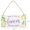 GSM Brands When Life Gives You Lemons Wood Plank Hanging