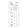 Gardinia Wall Bracket 3-8, Metal, White, 19 x 10 x