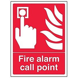 V Safety Fire Equipment - Fire Alarm Call Point - 200 x 300 mm Safety Sign