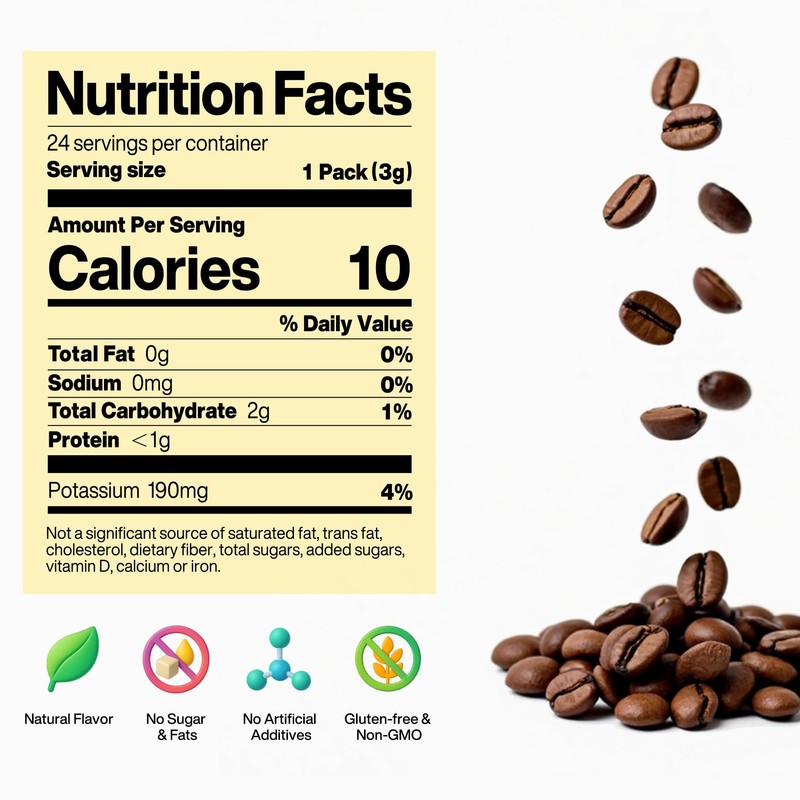 SATURNBIRD Instant Coffee Cold Brew, Coffee Pods of Light Roast,
