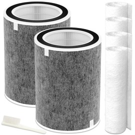 SwellV 2Pack HP201 HP202 Replacement Filter Compatible with Shark HP200 Series, HP201 HP202 HP232 HP302 and HC502, Part # HE2FKBAS, HE2FKBASMB