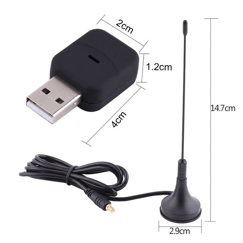 USB Digital TV Receiver Tuner Stick Dongle OSD MPEG‑2 MPEG‑4