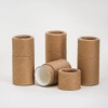 1/4 OZ Kraft Brown Paperboard Lip Balm/Salve/Cosmetic/Lotion Tubes (50)