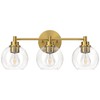VONLUCE Bathroom Light Fixtures, 3-Light Bathroom Vanity Light with Globe